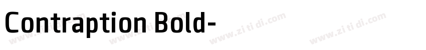 Contraption Bold字体转换 Contraption Bold字体转换